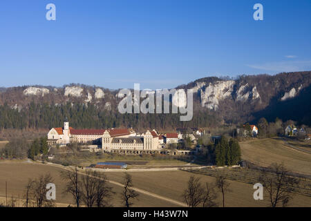 Allemagne, Bade-Wurtemberg, Sigmaringen, vallée du Danube, cloître, Beuron Banque D'Images