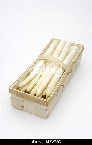 Les asperges, blanc, Banque D'Images