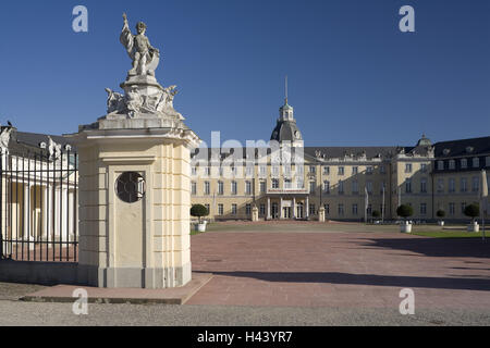 Allemagne, Bade-Wurtemberg, Karlsruhe, verrou, Banque D'Images