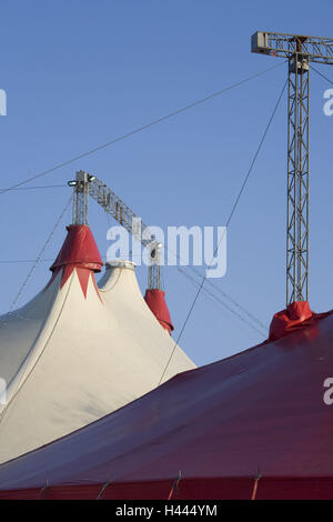 Tente de cirque, cirque, tente, toit, détail, Banque D'Images