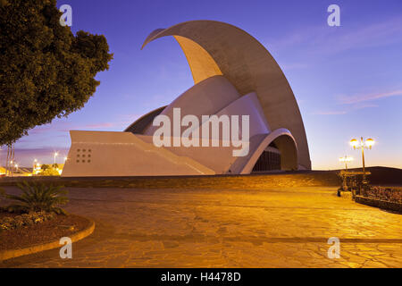 L'Espagne, Iles Canaries, Tenerife, Santa Cruz de Tenerife, auditorium, salle de concert, Banque D'Images