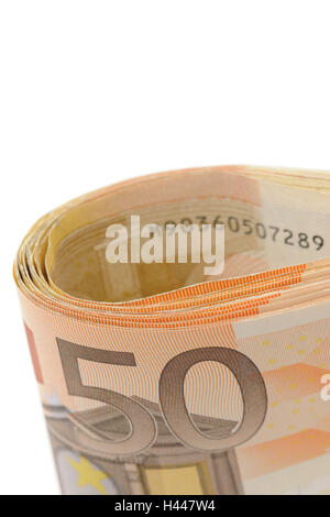 Montagne d'argent, 50 euros, Banque D'Images