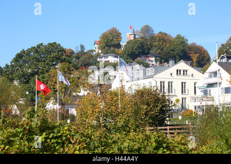 Allemagne, Hambourg Blankenese, montagne, l'hiloire, villas, Banque D'Images