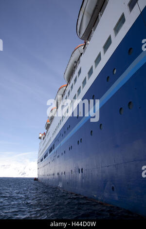 L'Antarctique, l'océan Antarctique, bateau de croisière, détail, Marco Polo Banque D'Images