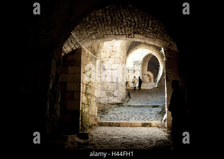 La Syrie, Jabal Kalakh, le Crac des Chevaliers, Lane, touristiques, Banque D'Images