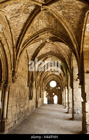 La Syrie, Jabal Kalakh, le Crac des Chevaliers, cloître, Banque D'Images