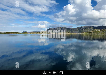 Paysage de l'île de Mageroya près de Gjesvær, Finnmark, Norvège Banque D'Images