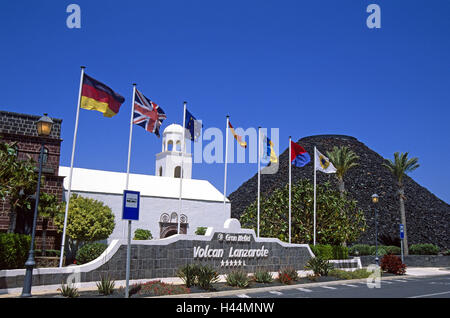 L'Espagne, les Canaries, l'île de Lanzarote, Puerto Marina Rubicon, hotel Volcan Lanzarote, Banque D'Images