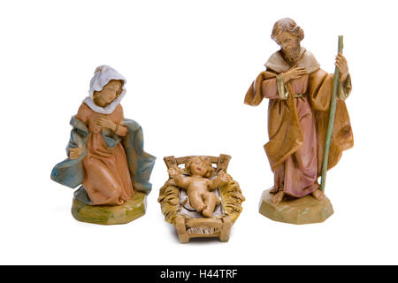 Figurines de la nativité, Banque D'Images