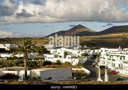 Espagne, Canaries, Lanzarote, UGA, volcan paysages, Banque D'Images