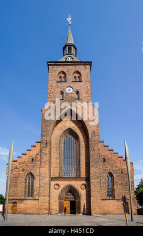 Le Danemark, Fionie, Odense, vue de la cathédrale Saint-knud Banque D'Images