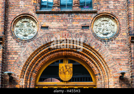 L'hôtel de ville d'Elseneur ou Helsingor au Danemark Banque D'Images