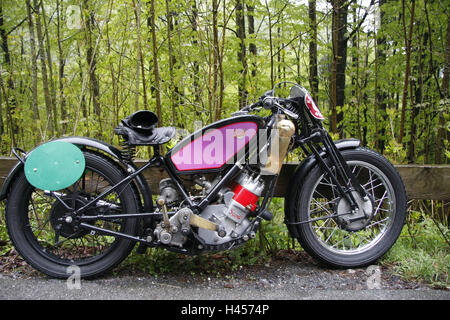 Courses de montagne de chaudière, anciens, Scott 500 moto TT, Bavaria, chaudières, la montagne, la course de montagne, course participant, vétéran de la race, historiquement, cet événement commémoratif, old-timer, véhicule, moto, voyage, événement, qui rappelle Banque D'Images