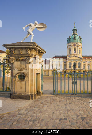 Allemagne, Berlin, le château Charlottenburg, d'entrée, Banque D'Images