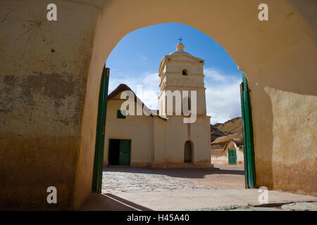 Argentine, province de Jujuy, Susques, église, Banque D'Images