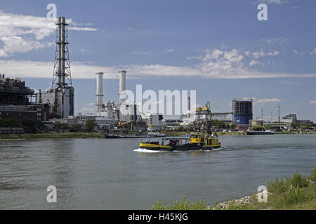 Allemagne, Bade-Wurtemberg, Mannheim, des pièces jointes, BASF, Ludwigshafen sur le Rhin, Banque D'Images