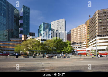 L'Autriche, Vienne, ville, vue sur la montagne, s'élève haut viennois, Twin Tower, Banque D'Images