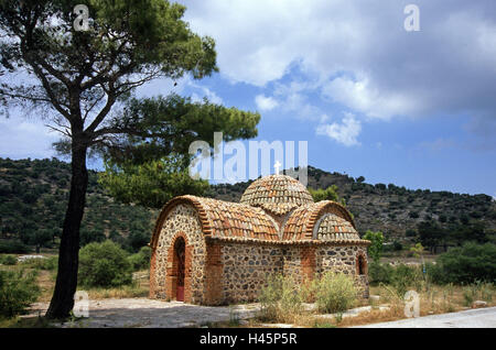 Grèce, Lesbos, Limonos, bande, près de 'Moni Limonos', Banque D'Images