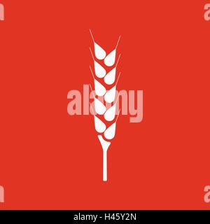L'icône du blé. Spica symbole. Télévision Illustration de Vecteur