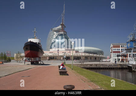 Allemagne, Bremerhaven, le port musée, l'Atlantic Hotel Sail city, chambre climatique, Mediterraneo, Banque D'Images