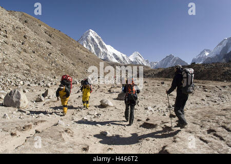 Solo Khumbu, Népal, Everest, région des trekkers, sherpas, Banque D'Images