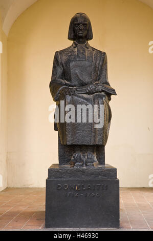 La Lituanie, Vilnius, Vieille Ville, Université, Kristijonas Donelaitis, monument, Banque D'Images