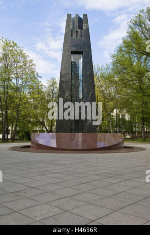 La Lituanie, Vilnius, de la vieille ville, rue Gedimino Zemaites, monument, montagne des insurgés, Banque D'Images