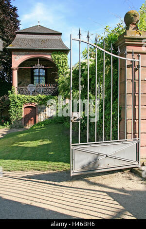 Allemagne, Bavière, Hesse, l'église pleine radian, but, objectif, objectif château château, verrou, bâtiment, à colombages, l'architecture, l'endroit d'intérêt, tourisme, Banque D'Images