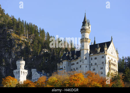 Allemagne, Bavière, Allgäu, château nouveau swan, Pierre Banque D'Images