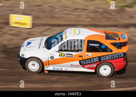 LA PALMA, ESPAGNE - 10 SEPTEMBRE : Ford Escort Cosworth au cours de rally show Villa de Mazo le 10 septembre 2016 à La Palma. Banque D'Images