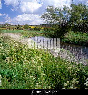 Rivière Stour Wormingford Essex Banque D'Images