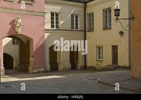 La Lituanie, Vilnius, Vieille Ville, Université, cour intérieure, Banque D'Images