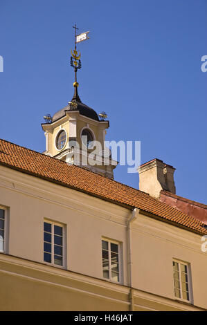 La Lituanie, Vilnius, vieille ville, université, l'église Saint John's, tour, détail, Banque D'Images