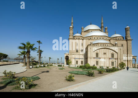 Egypte, Caire, Mohammed Ali Moschee, également mosquée d'albâtre, dans la forteresse, Banque D'Images