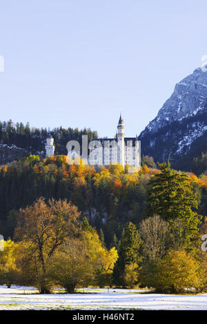 Allemagne, Bavière, Allgäu, château nouveau swan, Pierre Banque D'Images