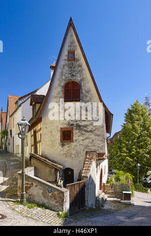 Winzerhäusle dans la ville vinicole Sommerhausen, Basse Franconie, Bavière, Allemagne Banque D'Images