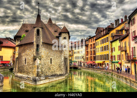 Palais de l'Isle, un ancien fort à Annecy - France Banque D'Images