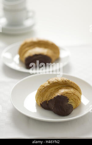 Deux pains au chocolat, Banque D'Images