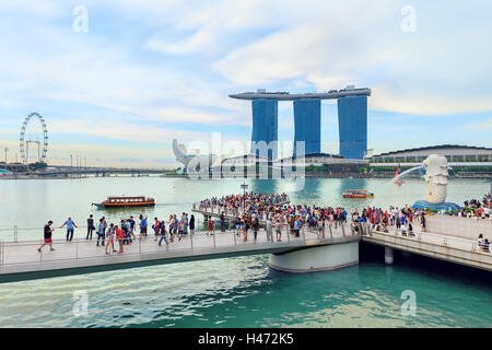 Vue sur le centre de Singapour Banque D'Images