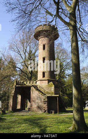 Heidelberg, ruine Stephanskloster, tour d'observation, saint's Mountain, Baden-Wurttemberg, Allemagne, Banque D'Images