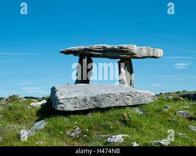 Dolmen de Poulnabrone Portal, Irlande Banque D'Images