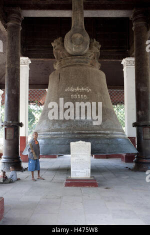 Le Myanmar, cloche de Mingun, Banque D'Images