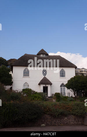 Fairlynch Museum, Budleigh Salterton, Devon, une marine de chaume chalet orne, expositions objets et l'histoire de l'Otter Valley Banque D'Images