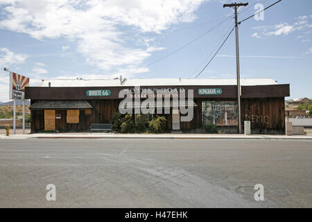 Les USA, Arizona, route 66, Kingman, bâtiment, Banque D'Images