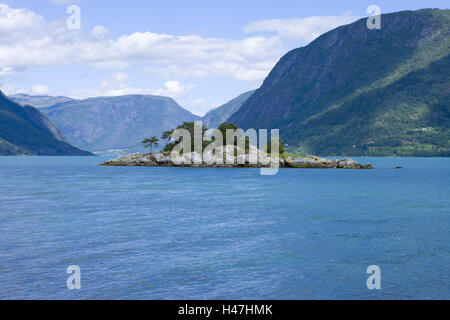 Lusterfjord, lustre, Sogn og Fjordane, Norvège, Scandinavie, Banque D'Images