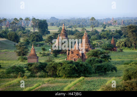 Le Myanmar, Bagan, temple, sommaire, Banque D'Images