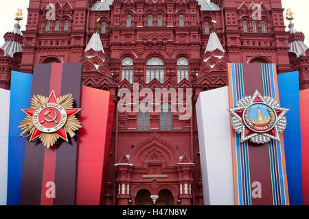 Moscou, rouge, de l'espace, victory celebration Banque D'Images