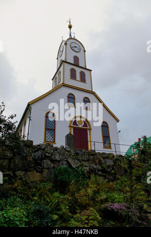 Cathédrale, Torshavn, Streymoy, îles Féroé, de l'Atlantique Nord, Europe Banque D'Images