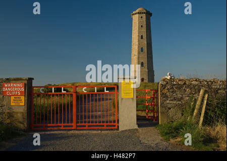 L'Irlande, Wicklow Head, ancien feu supérieur, Banque D'Images