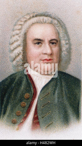 Johann Sebastian Bach (1685-1750), compositeur et organiste allemand Banque D'Images